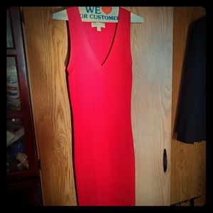 Ribbed knit sweater dress